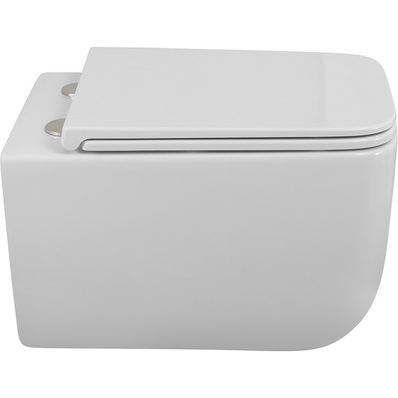 Унитаз подвесной безободковый BelBagno BB076CH-TOR/SC (система смыва торнадо) с крышкой микролифт фото 10