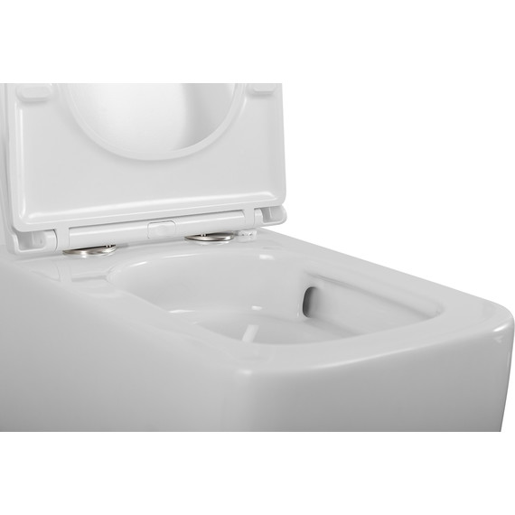 Унитаз подвесной безободковый BelBagno BB076CH-TOR/SC (система смыва торнадо) с крышкой микролифт фото 14