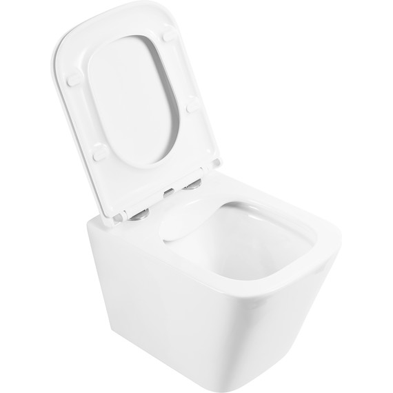 Унитаз подвесной безободковый BelBagno Ardente-R BB520CHR/SC с крышкой микролифт, Цвет производителя: белый фото 4