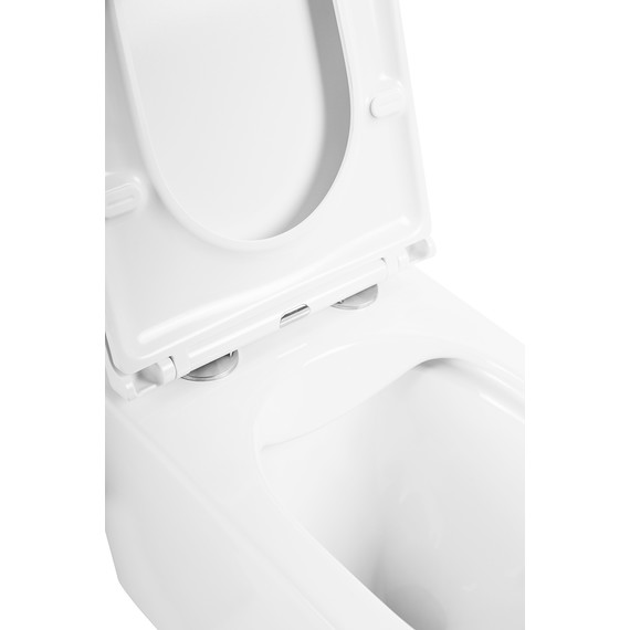 Унитаз подвесной безободковый BelBagno Ardente-R BB520CHR/SC с крышкой микролифт, Цвет производителя: белый фото 8