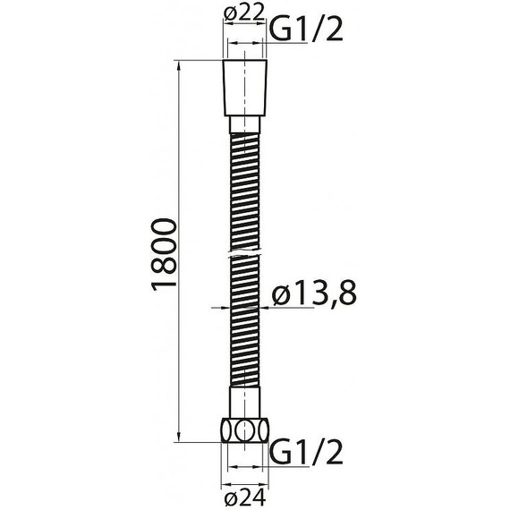 Душевой шланг Cezares 180 см CZR-FMDC2-180-02, бронза фото 2