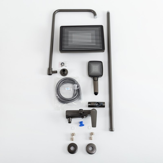 Душевая стойка Cezares LINER-CVD-GM, оружейная сталь, Цвет производителя: оружейная сталь - 2 Душевая стойка Cezares LINER-CVD-GM, оружейная сталь, Цвет производителя: оружейная сталь фото 2