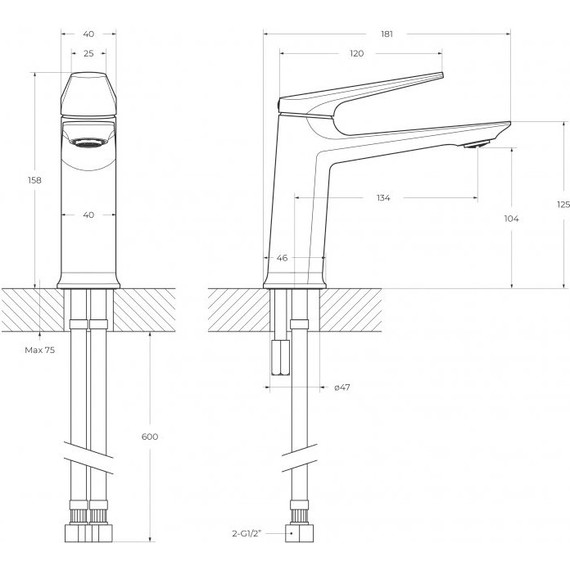 Смеситель для раковины Cezares LINER-LS-01-W0 - 4 Смеситель для раковины Cezares LINER-LS-01-W0 фото 4