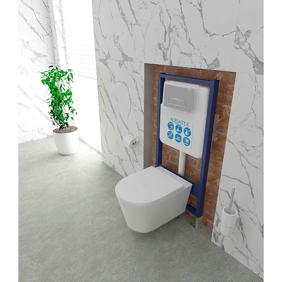 Кнопка смыва Aquatek KDI-0000016, хром глянцевый фото 4