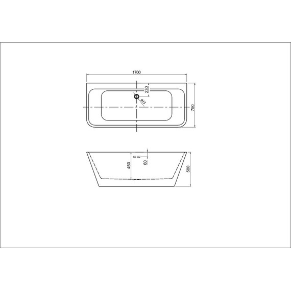 Ванна отдельностоящая Aquatek Элегия 170x75 см AQ-113775Wt фото 7
