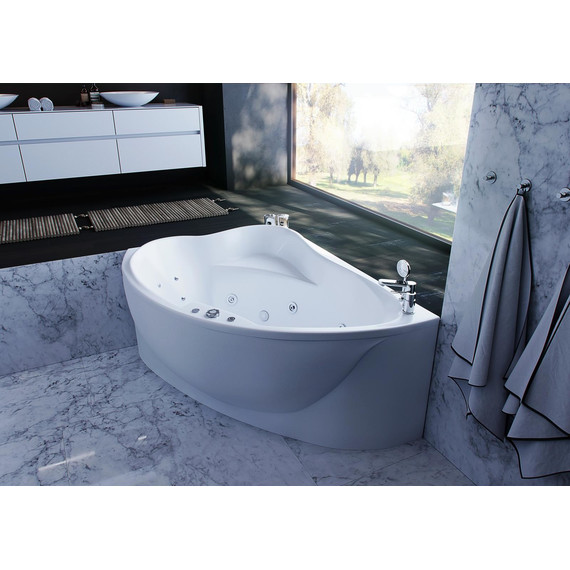 Ванна акриловая Aquatek Альтаир L 160x120 см фото 4