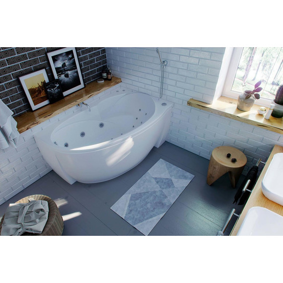 Ванна акриловая Aquatek Бетта R 160x97 см BET160-0000078, Размер - мм: 1600х1000 фото 3