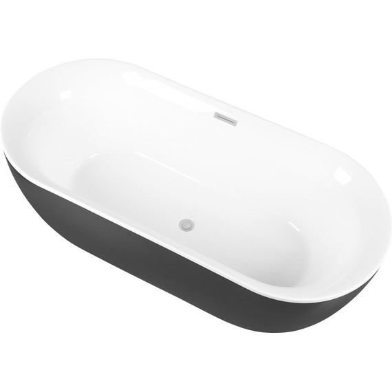 Ванна отдельностоящая Aquatek Афина 170x78 см AQ-144778Bl, чёрный фото 2