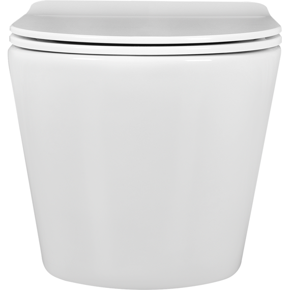 Унитаз подвесной безободковый Aquatek Вега AQ1905-00 с тонкой крышкой микролифт фото 6