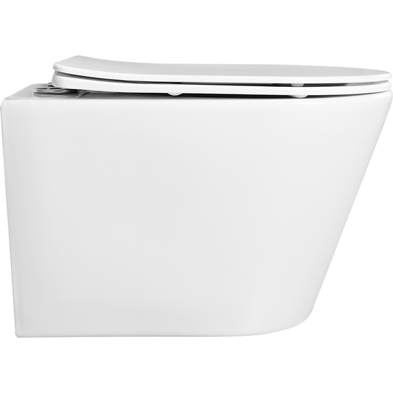 Унитаз подвесной безободковый Aquatek Вега AQ1905-00 с тонкой крышкой микролифт фото 4