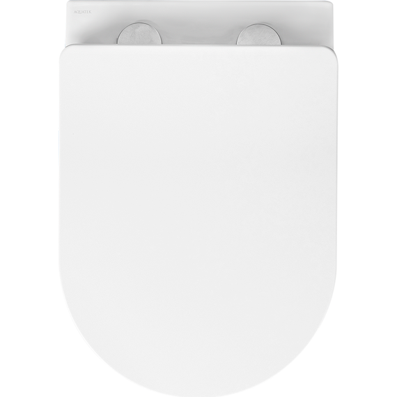 Унитаз подвесной безободковый Aquatek Вега AQ1905-00 с тонкой крышкой микролифт фото 3
