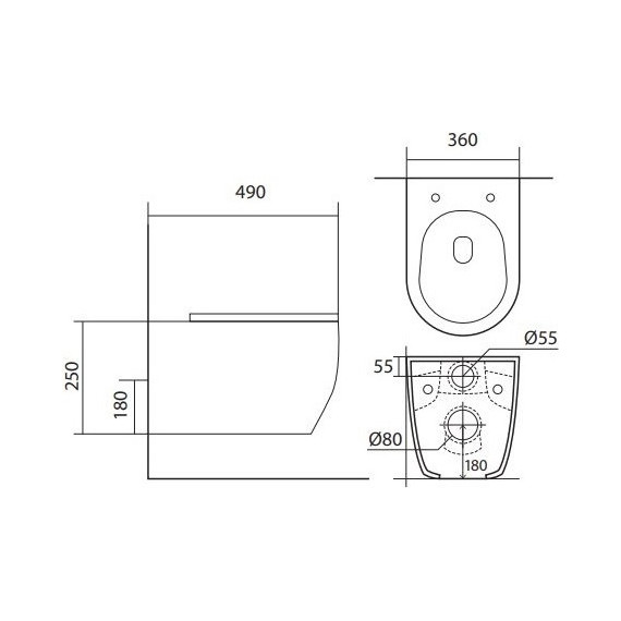 Унитаз подвесной безободковый Aquatek Европа AQ1106-00 с крышкой микролифт - 11 Унитаз подвесной безободковый Aquatek Европа AQ1106-00 с крышкой микролифт фото 11