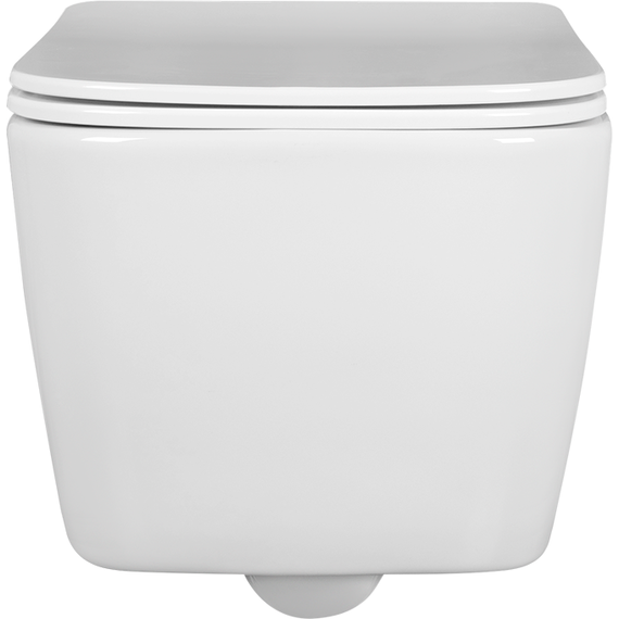 Унитаз подвесной безободковый Aquatek Либра AQ1148N-00 с тонкой крышкой микролифт фото 2