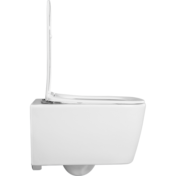 Унитаз подвесной безободковый Aquatek Либра AQ1148N-00 с тонкой крышкой микролифт фото 4