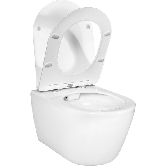 Унитаз подвесной безободковый Aquatek Бетта AQ1253W-00 с крышкой микролифт - 3 Унитаз подвесной безободковый Aquatek Бетта AQ1253W-00 с крышкой микролифт фото 3