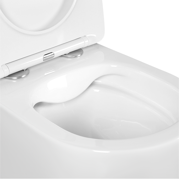 Унитаз подвесной безободковый Aquatek Европа AQ1900-00 с тонкой крышкой микролифт, Цвет производителя: белый - 4 Унитаз подвесной безободковый Aquatek Европа AQ1900-00 с тонкой крышкой микролифт, Цвет производителя: белый фото 4