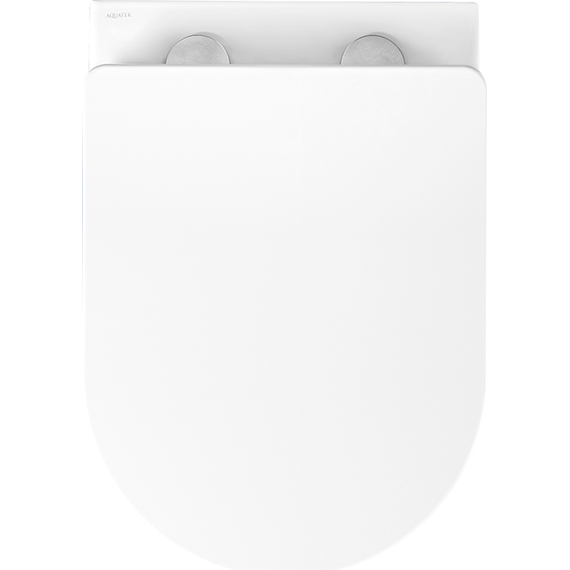 Унитаз подвесной безободковый Aquatek Европа AQ1901-00 с тонкой крышкой микролифт фото 2