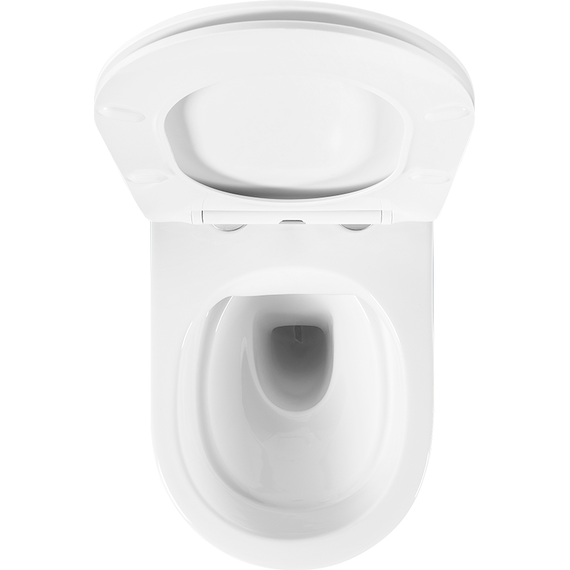 Унитаз подвесной безободковый Aquatek Европа AQ1901-00 с тонкой крышкой микролифт фото 5