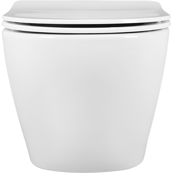 Унитаз подвесной безободковый Aquatek Европа AQ1901-00 с тонкой крышкой микролифт фото 6