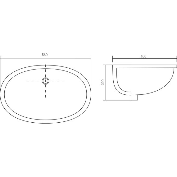 Раковина врезная под столешницу Aquatek 56 см AQ8091-00 фото 2
