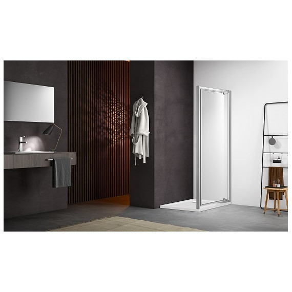 Душевая дверь Aquatek 100 см AQ ARI PI 10020CH, хром/прозрачное фото 4