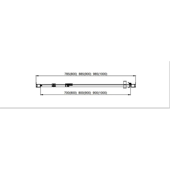 Душевая дверь Aquatek 100 см AQ ARI PI 10020CH, хром/прозрачное фото 6