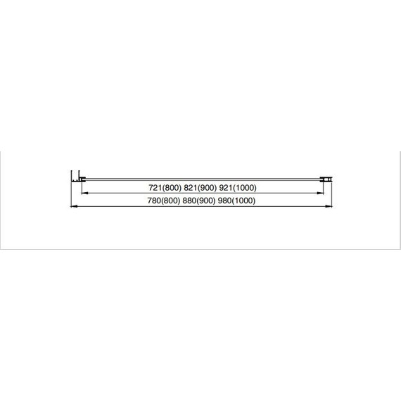 Боковая стенка Aquatek 80 см AQ ARI WA 08020CH, хром/прозрачное - 7 Боковая стенка Aquatek 80 см AQ ARI WA 08020CH, хром/прозрачное фото 7