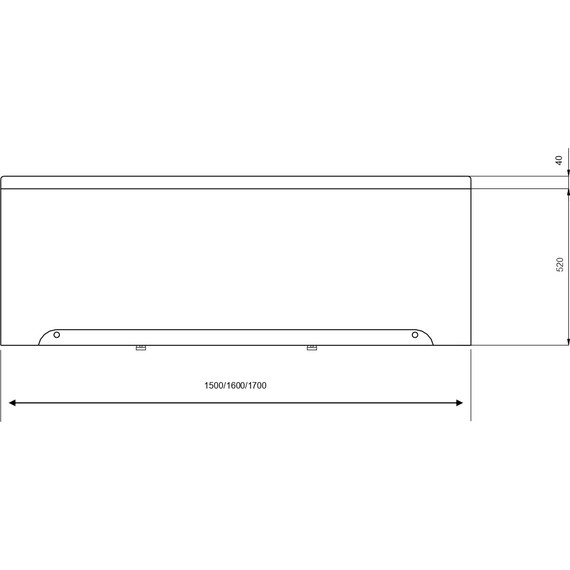 Панель фронтальная Aquatek Лугано/Либерти 170 см - 5 Панель фронтальная Aquatek Лугано/Либерти 170 см фото 5