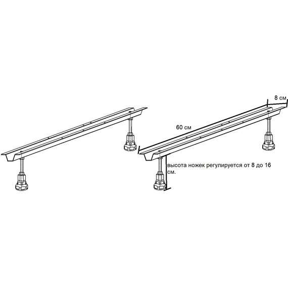 Ножки для ванн Aquatek KAR-0000047 - 5 Ножки для ванн Aquatek KAR-0000047 фото 5