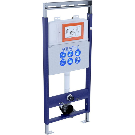 Инсталляция для унитаза Aquatek Easy Fix 51 INS-0000009 (с регулируемой верхней планкой) - 3 Инсталляция для унитаза Aquatek Easy Fix 51 INS-0000009 (с регулируемой верхней планкой) фото 3