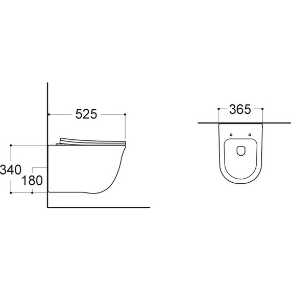 Унитаз подвесной безободковый Aquatek Классик AQ1111-00 с тонкой крышкой микролифт фото 9