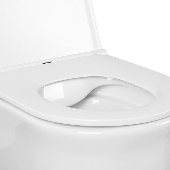 Унитаз подвесной безободковый Aquatek Классик AQ1112-00 с тонкой крышкой микролифт фото 4