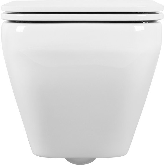 Унитаз подвесной безободковый Aquatek Лира AQ1155-00 с тонкой крышкой микролифт фото 6