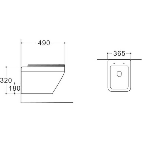 Унитаз подвесной безободковый Aquatek Лира AQ1155-00 с тонкой крышкой микролифт фото 7