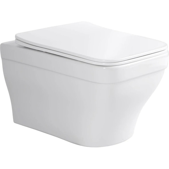 Инсталляция с подвесным унитазом комплект: Aquatek Set INS-0000012 с подвесным безободковым унитазом Амадео AQ1163-00 сиденье микролифт, крепление, кнопка смыва хром глянцевая фото 9