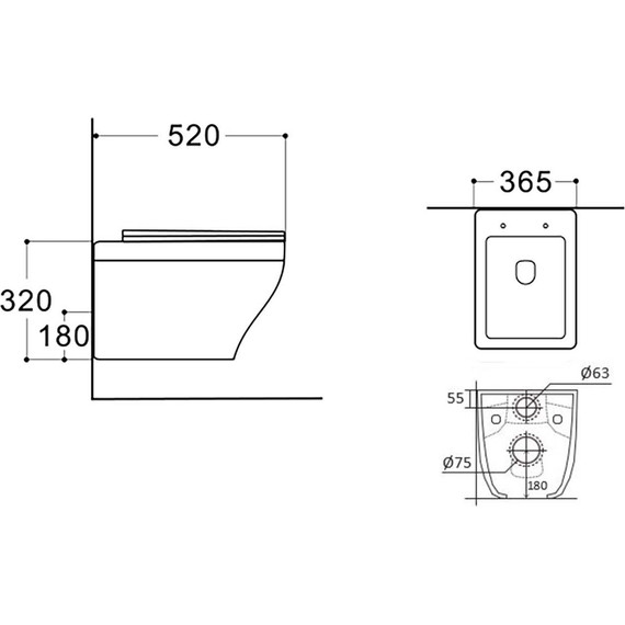 Унитаз подвесной безободковый Aquatek Амадео AQ1163-00 с крышкой микролифт фото 9