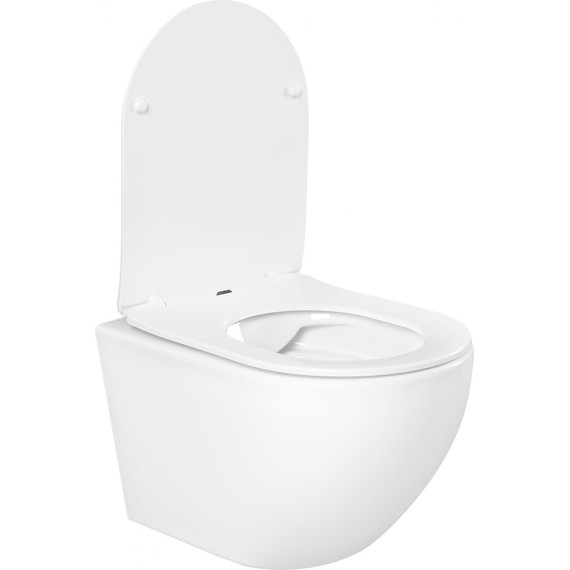 Унитаз подвесной безободковый Aquatek Европа AQ1901-MW с тонкой крышкой микролифт - 4 Унитаз подвесной безободковый Aquatek Европа AQ1901-MW с тонкой крышкой микролифт фото 4