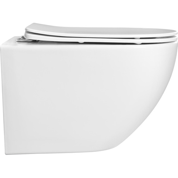 Унитаз подвесной безободковый Aquatek Европа AQ1901-MW с тонкой крышкой микролифт - 6 Унитаз подвесной безободковый Aquatek Европа AQ1901-MW с тонкой крышкой микролифт фото 6