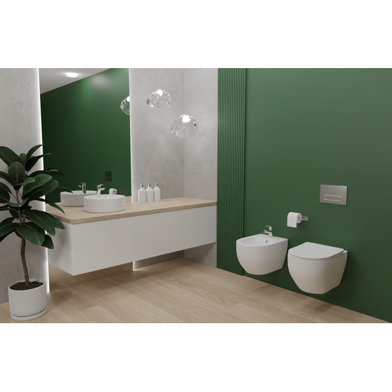 Унитаз подвесной безободковый Aquatek Европа AQ1901-MW с тонкой крышкой микролифт - 9 Унитаз подвесной безободковый Aquatek Европа AQ1901-MW с тонкой крышкой микролифт фото 9