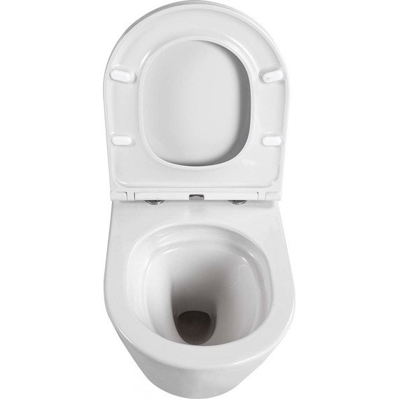 Унитаз подвесной безободковый Aquatek Вега AQ1904T-00 с тонкой крышкой микролифт (система смыва торнадо) - 7 Унитаз подвесной безободковый Aquatek Вега AQ1904T-00 с тонкой крышкой микролифт (система смыва торнадо) фото 7