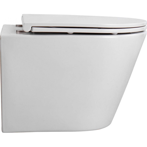 Унитаз подвесной безободковый Aquatek Вега AQ1904T-00 с тонкой крышкой микролифт (система смыва торнадо) - 5 Унитаз подвесной безободковый Aquatek Вега AQ1904T-00 с тонкой крышкой микролифт (система смыва торнадо) фото 5