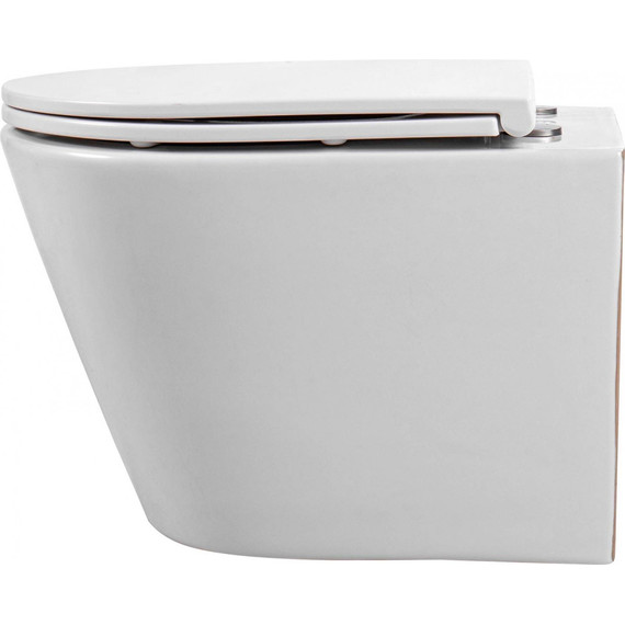 Унитаз подвесной безободковый Aquatek Вега AQ1904T-00 с тонкой крышкой микролифт (система смыва торнадо) - 6 Унитаз подвесной безободковый Aquatek Вега AQ1904T-00 с тонкой крышкой микролифт (система смыва торнадо) фото 6