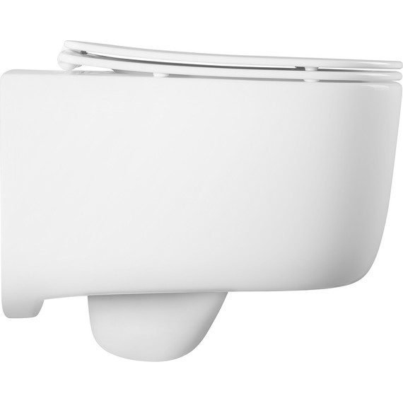 Унитаз подвесной безободковый Aquatek Лугано AQ2002-00 с крышкой микролифт фото 2