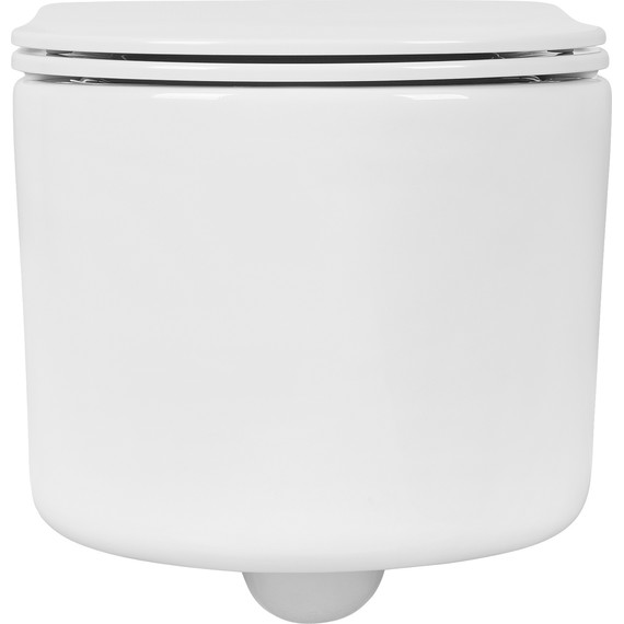 Унитаз подвесной безободковый Aquatek Мия AQ2004-00 с крышкой микролифт, Цвет производителя: белый фото 2