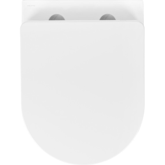 Унитаз подвесной безободковый Aquatek Мия AQ2004-00 с крышкой микролифт, Цвет производителя: белый фото 3