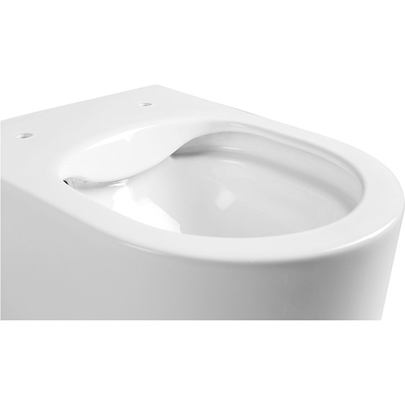 Унитаз подвесной безободковый Aquatek Мия AQ2004-00 с крышкой микролифт, Цвет производителя: белый фото 8