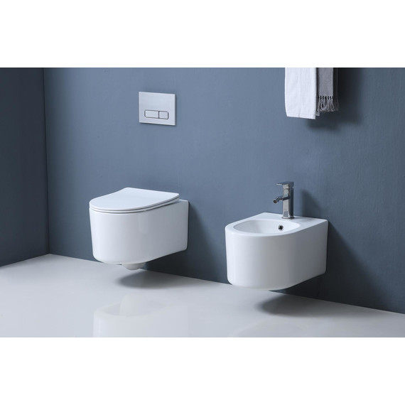 Унитаз подвесной безободковый Aquatek Мия AQ2004-00 с крышкой микролифт, Цвет производителя: белый фото 10