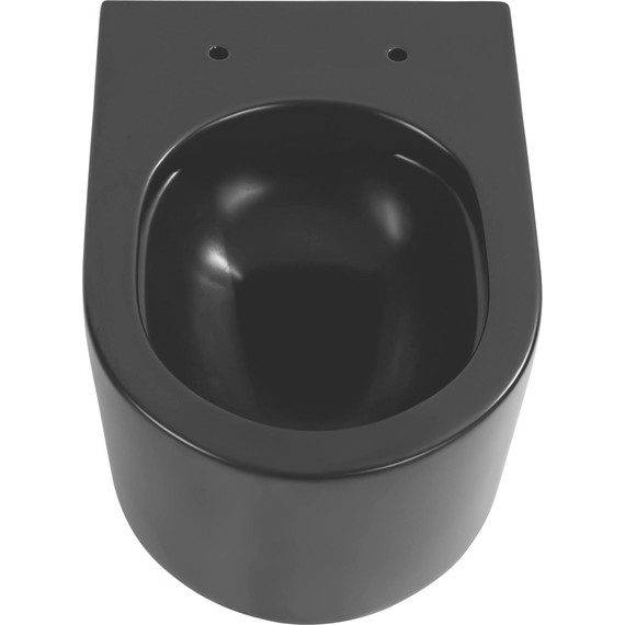 Унитаз подвесной безободковый Aquatek Мия AQ2004-MB, чёрный матовый с крышкой микролифт, Цвет производителя: чёрный матовый - 4 Унитаз подвесной безободковый Aquatek Мия AQ2004-MB, чёрный матовый с крышкой микролифт, Цвет производителя: чёрный матовый фото 4