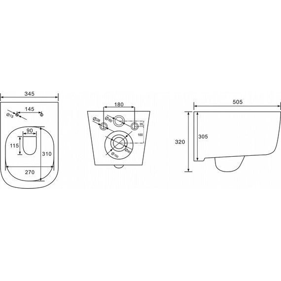 Унитаз подвесной безободковый Aquatek Дива AQ2012-00 с крышкой микролифт - 9 Унитаз подвесной безободковый Aquatek Дива AQ2012-00 с крышкой микролифт фото 9