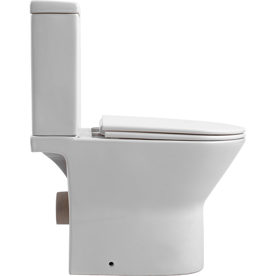 Унитаз-компакт Aquatek Леон AQ2785-00 с тонкой крышкой микролифт - 3 Унитаз-компакт Aquatek Леон AQ2785-00 с тонкой крышкой микролифт фото 3